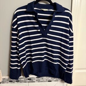 Madewell Rugby Polo Tee - True Midnight -  XS